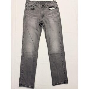 Levi's 514 Jeans Mens 30x32 Gray Medium Wash Regular Straight Leg Denim Pants